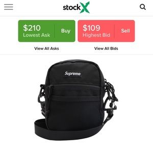 SS17 BLACK SUPREME SHOULDER BAG (photos)